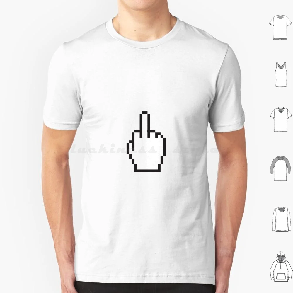 Camiseta Digital con dedo medio, talla grande, 100% de algodón, divertidas bromas de Humor, citas, código de sicuro, ordenador, diversión tonta, Meme de Nerd