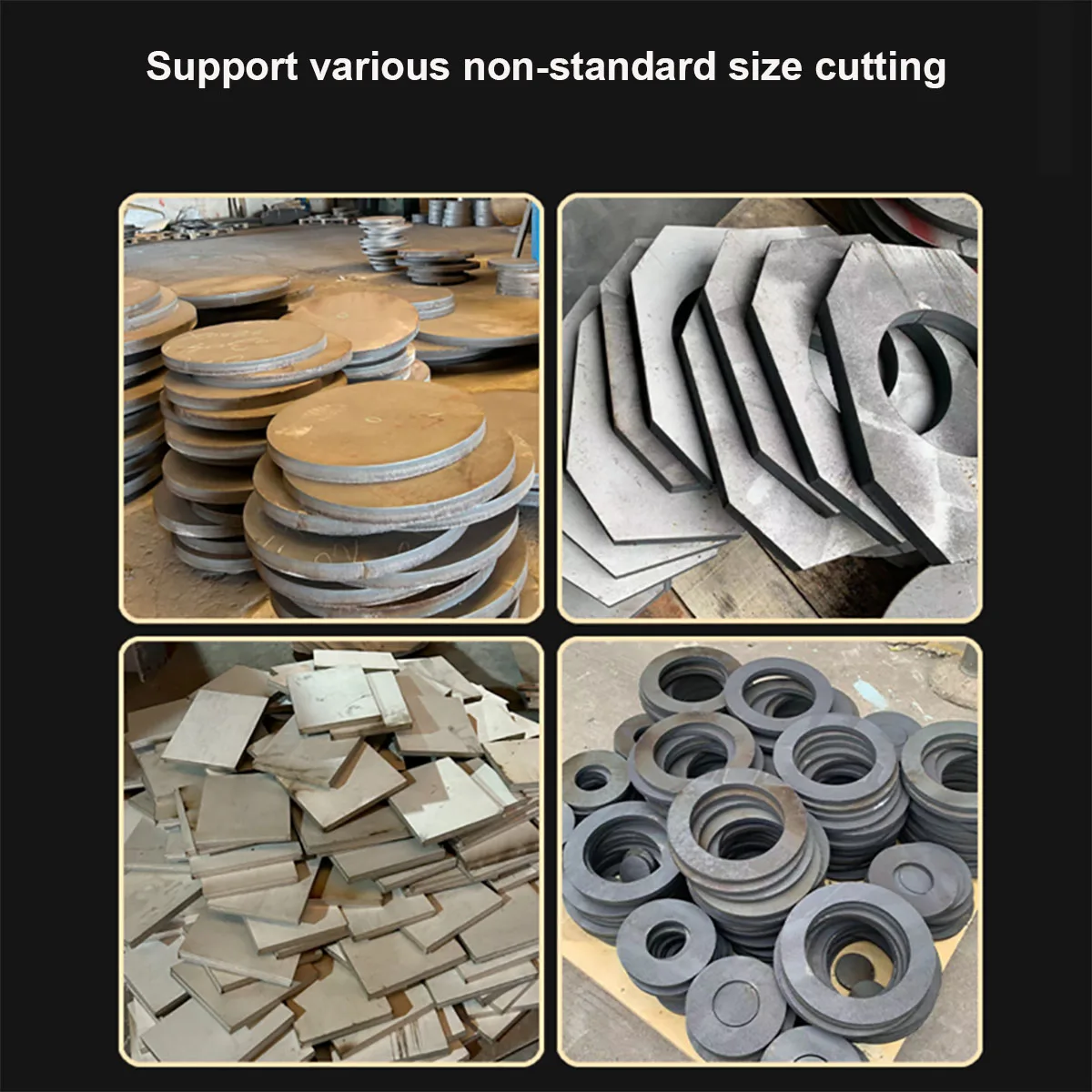 

304 Stainless Steel Square Sheet Plate Flat Brushed Metal Polished Plate 100x100 200x200 300x300 Thick 0.2/0.5/0.8/1/2/3-8mm