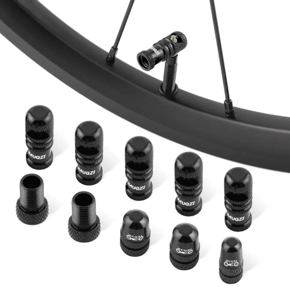 

Aluminium Alloy Presta Valve Stem Cap Set Strong Sealing Wear Resistant Tubeless Tire Valve Cap Set Colorful Anti Corrosion