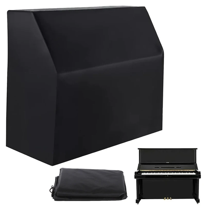 

210D/420D Upright Piano Cover Silver Coated Oxford Cloth Dust Waterproof Covers For Household Instrument Piano Protective Cover