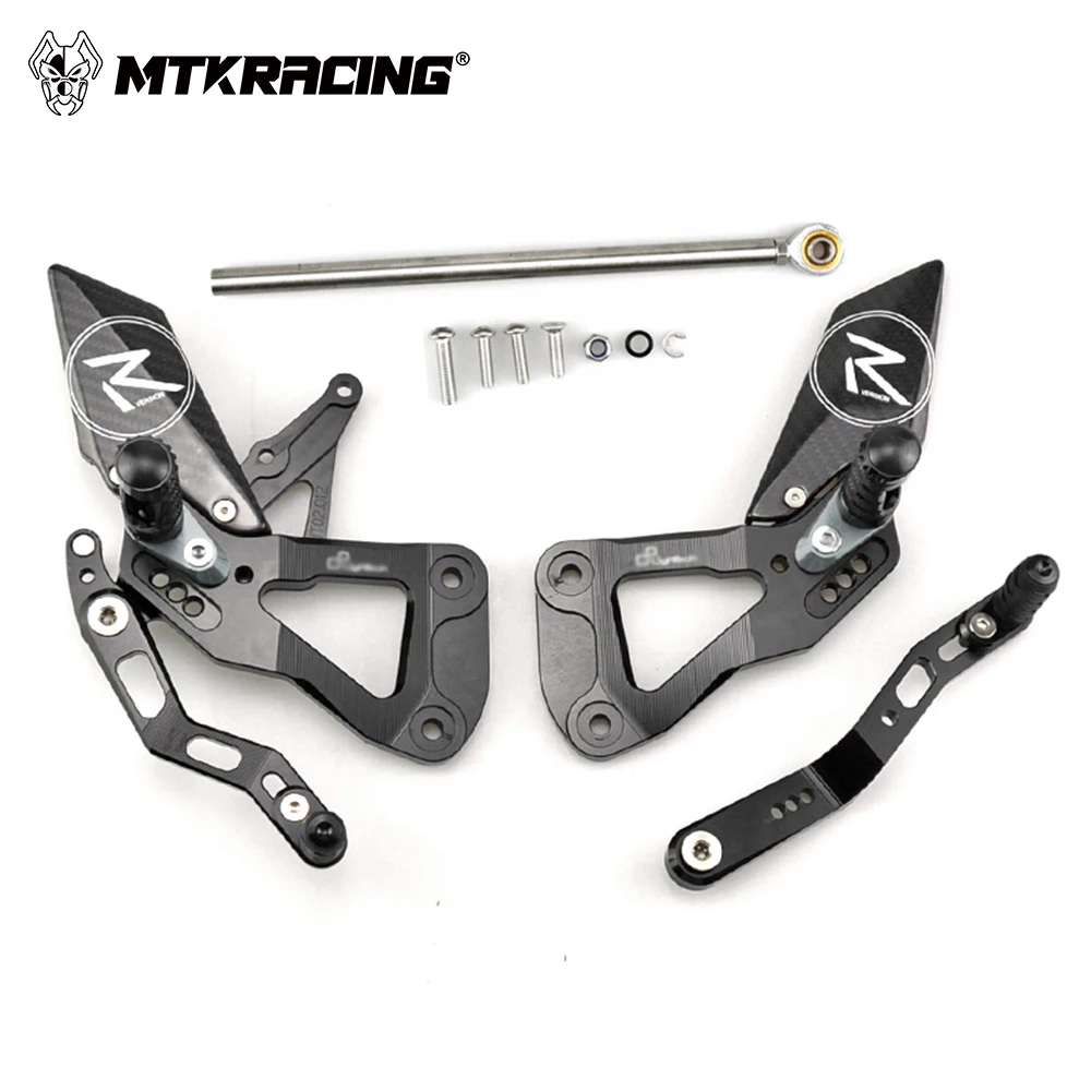 MTKRACING For SUZUKI GSXR 1000 2017-2024 Rear Sets Heighten Pedal Adjustable Rearsets FootPegs Shift Lever Brake
