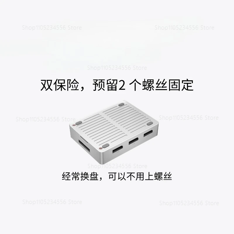 

Suitable for thunderbolt 5 Built-in SSD Enclosure 1 M.2 Slot + 3 DP2.1 Ports No External Power Dock