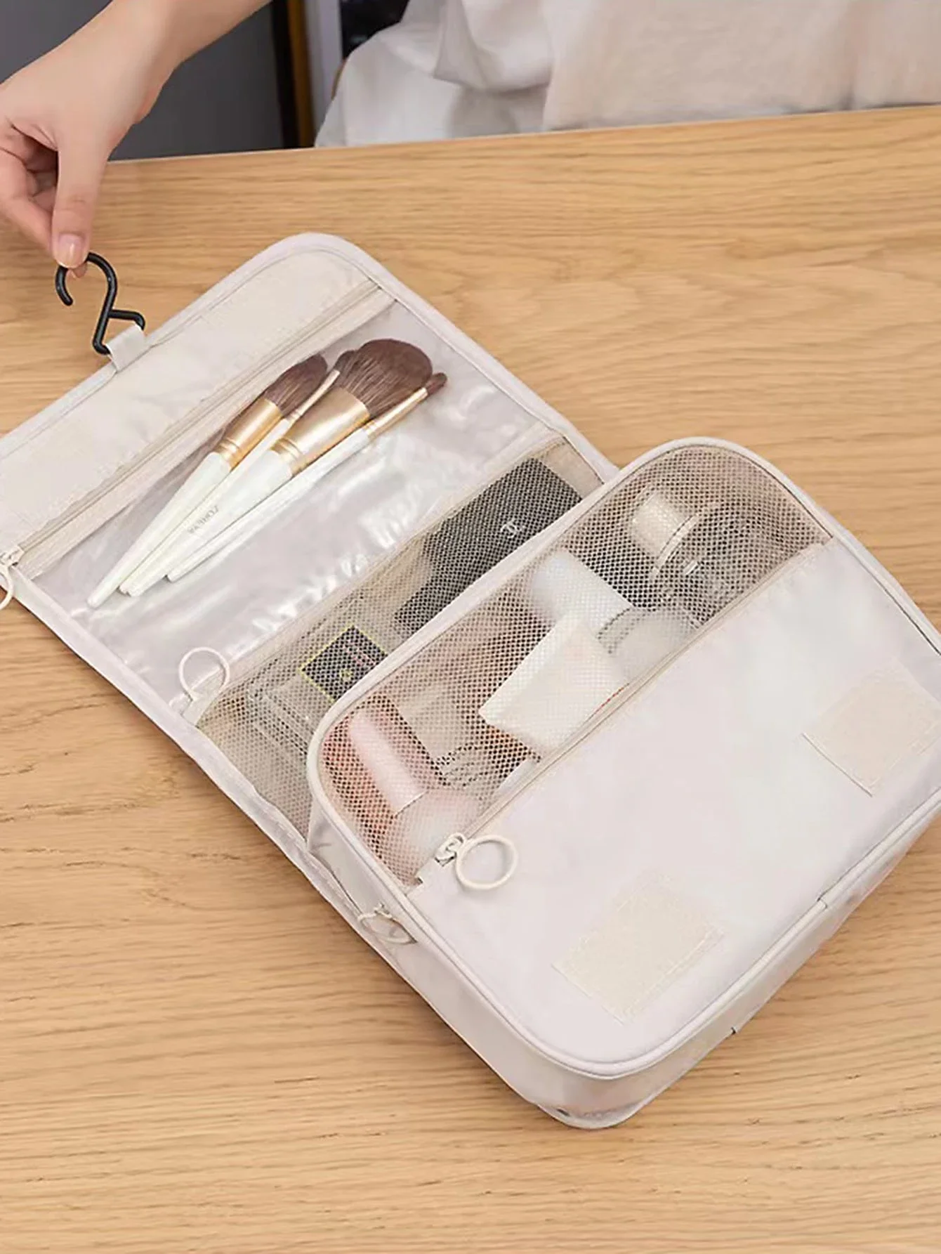 Brief Grafik Hängen Make-Up Tasche Wasserdichte Make-Up Tasche Kulturbeutel Schule Liefert Schule Zeug Für College Wohnheim Für Studenten