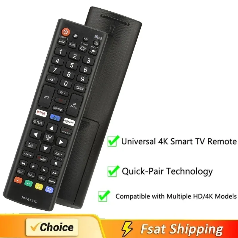 Universal LG TV Remote Control, Works with All LG Television Models, Netflix & Prime Video Shortcut Buttons