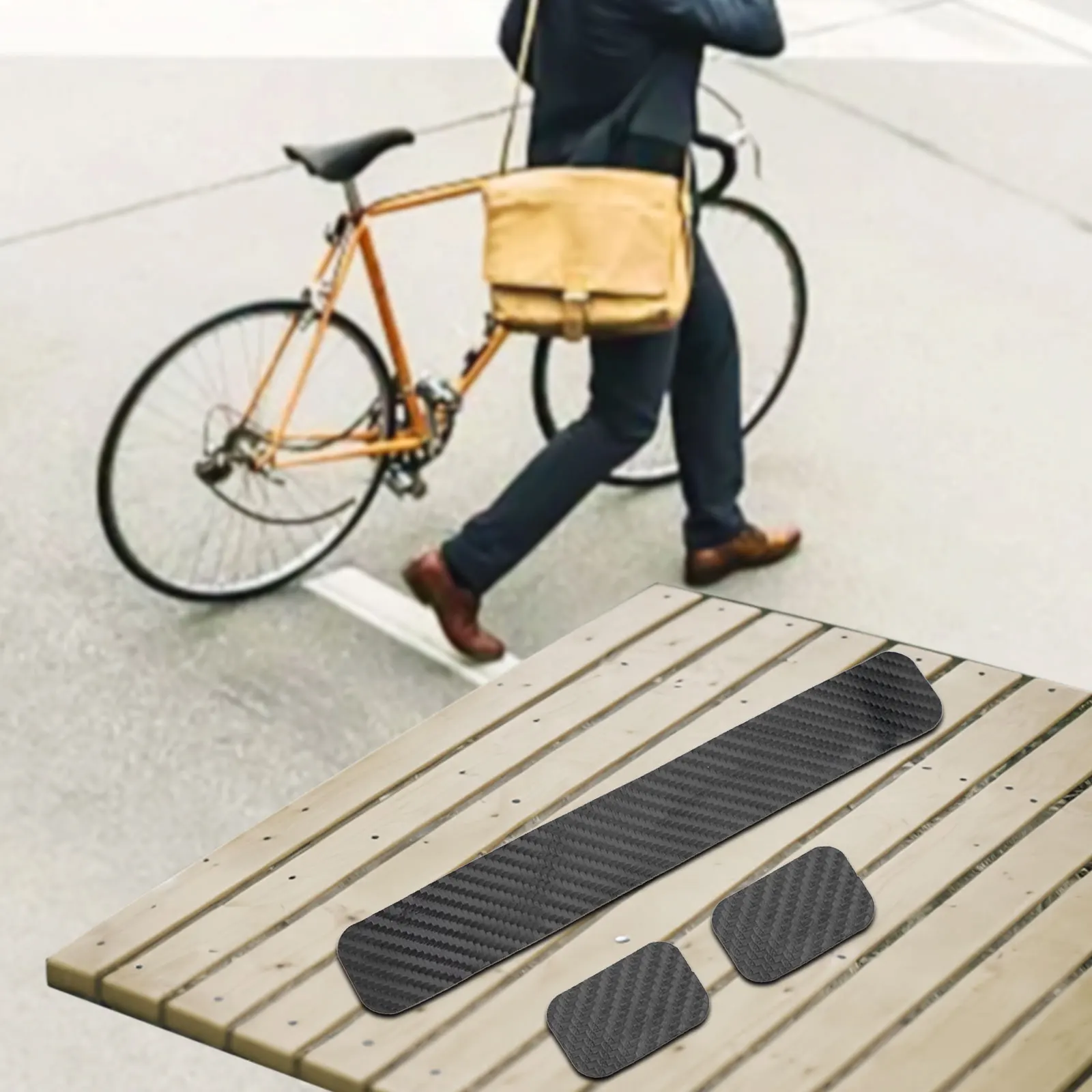 Bicycle Chain Guard For Chainstay Frame Scratch Protector Carbon Grain Accessory Dirt-resistant, Oil-resistant, Wear-resistant