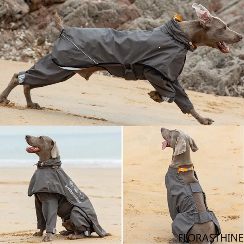 Waterproof Dog Raincoat Jumpsuit for Medium Large Dogs Rain Outdoor Coat Pet Clothes Puppy Doberman Labrador Husky Jacket