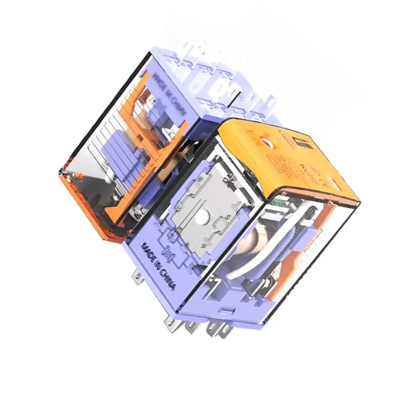 New!J21A Intermediatei Relay DC24V 2NO+2NC Mini General 8Pin Relay Intermediatei Relay