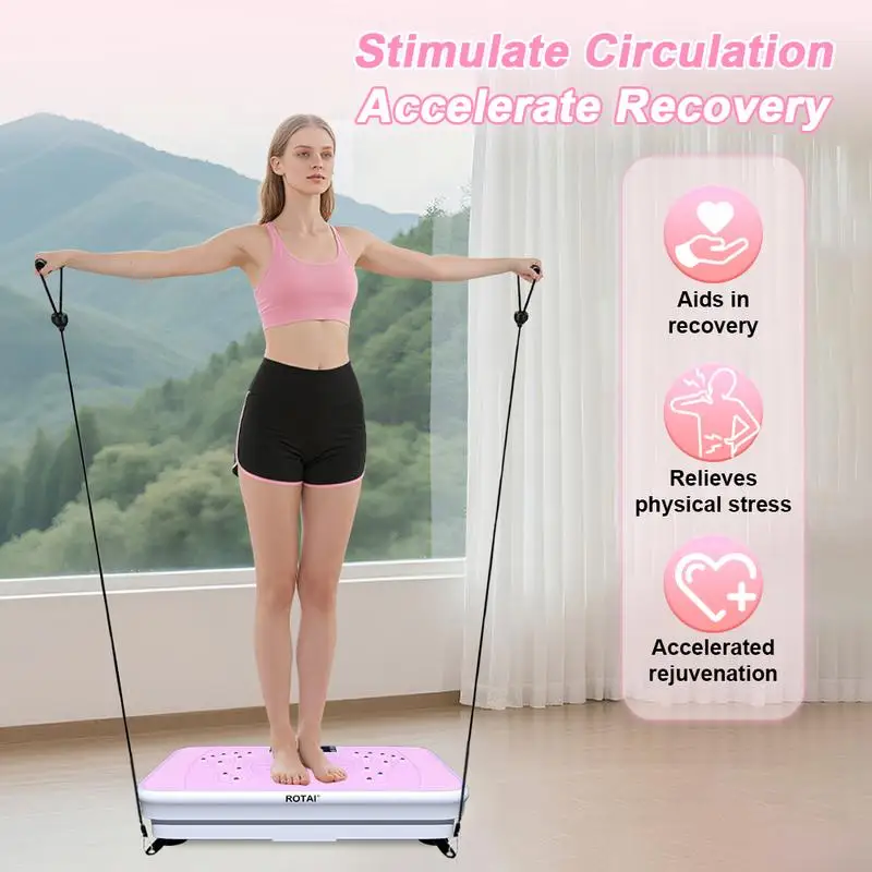 

Vibration Plate Machine for Lymphatic Drainage,Full Body Workout & Relaxation,Low Noise 330LB Capacity,Home Gym Equipment