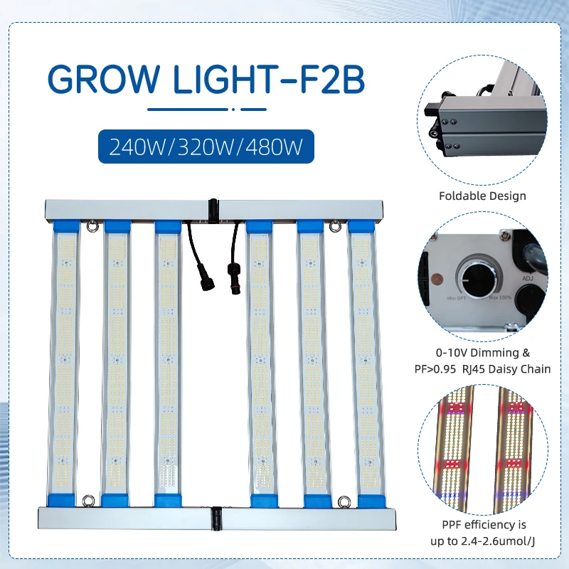 High Harvest 20% Increase 320W LED Grow Light Full Spectrum Lm281b Grow Light foldable Led indoor Plants Grow Light