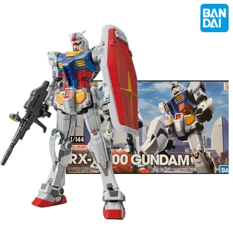 

Bandai Anime Model Toys Original Genuine HG 1/144 RX-78F00 GUNDAM GFY Limit Yokohama Action Figure Gifts Collectible Ornaments