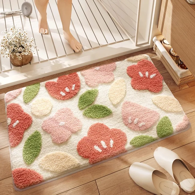 Dajiang Floor Mat Bathroom Non-Slip Mat Strong Absorbent Carpet Bathroom Floor Mat