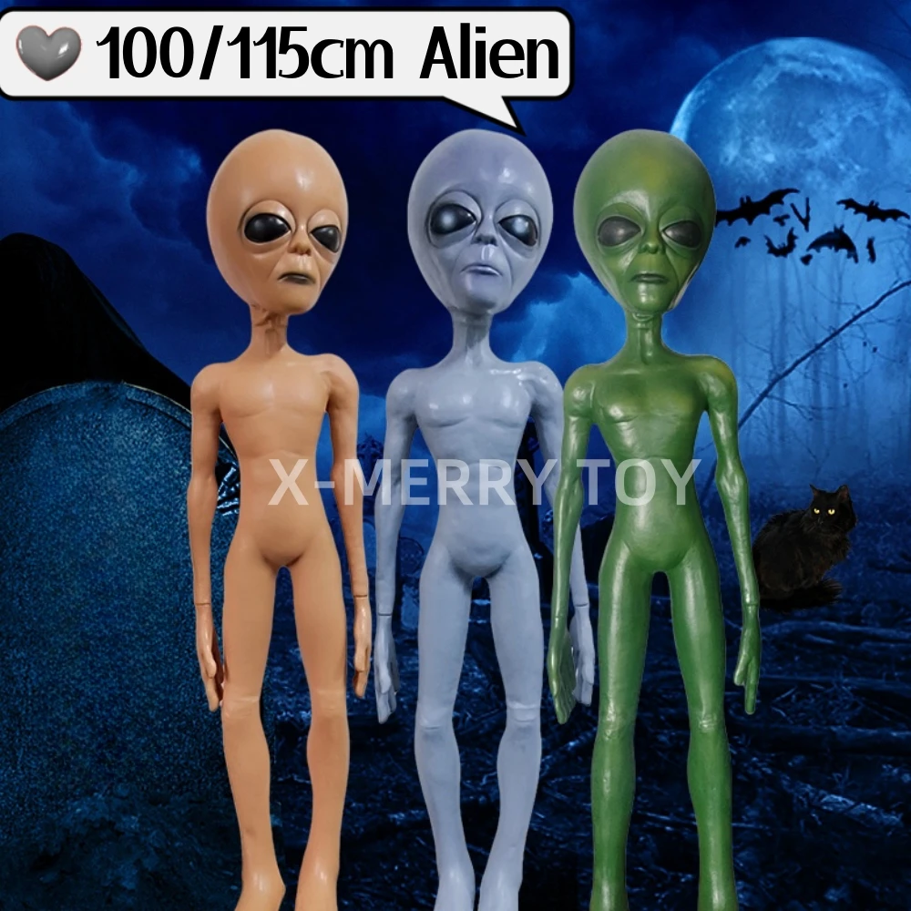 Meist verkaufte außer irdische Puppe Halloween Alien Lil Mayo Latex Requisite Statue Skulptur Requisiten UFO Roswell Martian Bereich 51 Dekor Zubehör