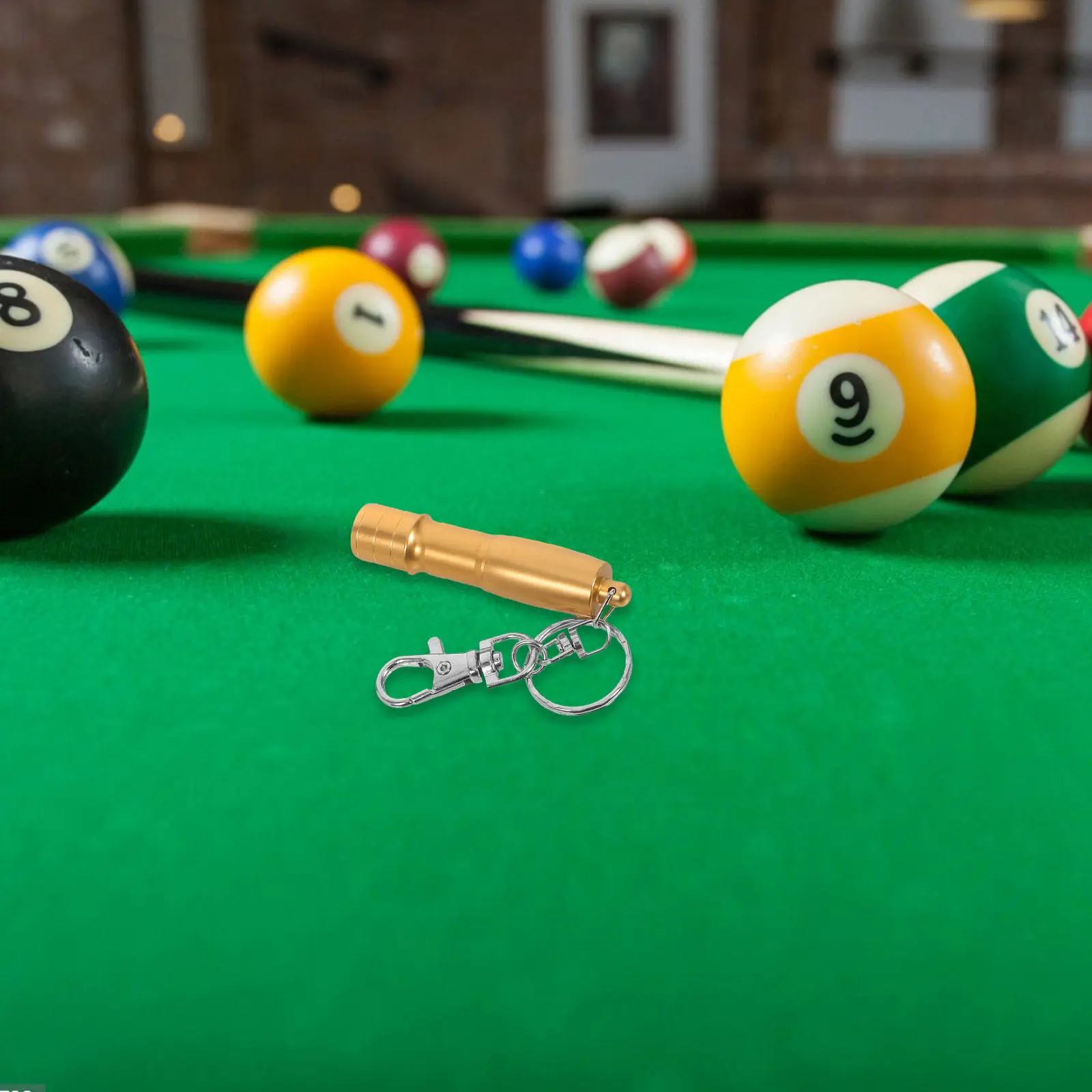 

Gold Billiard Cue Tip Repair Tool for Pool and Snooker Cues Precision Tip Shaping Needling Pressing Repair Kit Universal Cue