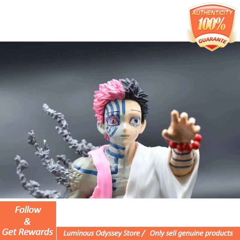 Demon Slayer รูป Akaza อะนิเมะ Hakuji ตุ๊กตาตุ๊กตา Pvc ตกแต่งอุปกรณ์ต่อพ่วงเดสก์ท็อปเครื่องประดับตกแต่งของเล่น