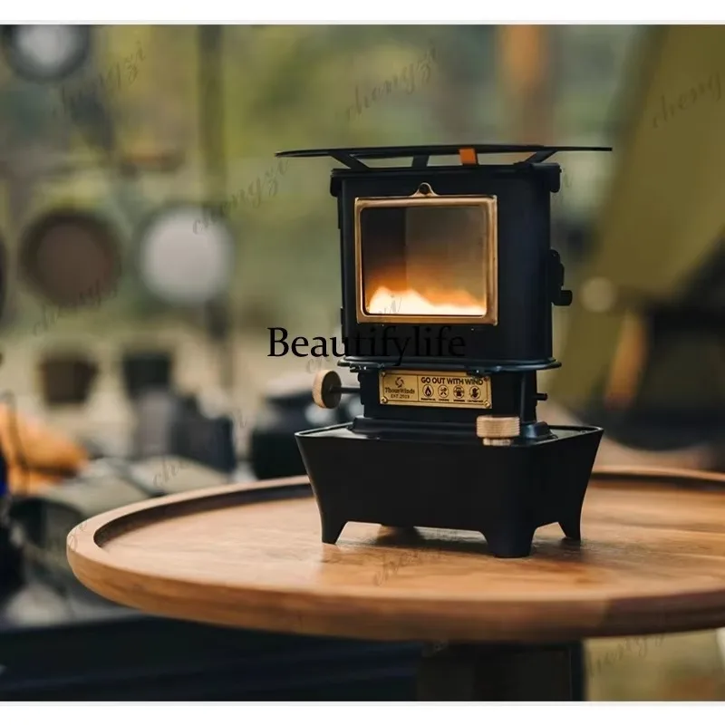 E136 Furnace Heater Outdoor Camping with Storage Bag Tea Brewing Grill