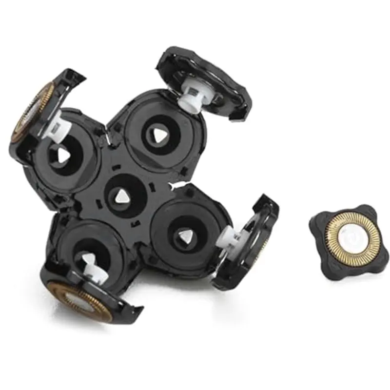 【RECOMMENDED】3-Piece Universal 5-Blade Compatible Free Gold Head Replacement Head