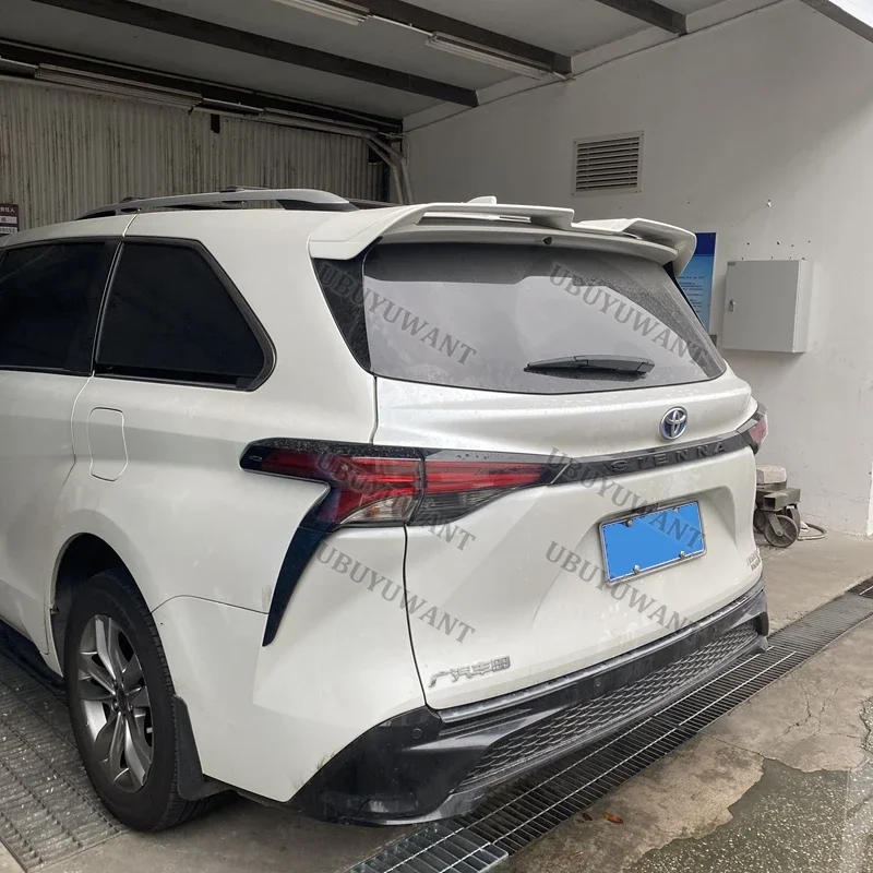 For Toyota Sienna 2020 2021-2024 Sport Spoiler Rear Car Accessories Car Free Perforated Top Center Wing Trunk Spoiler Top Wing