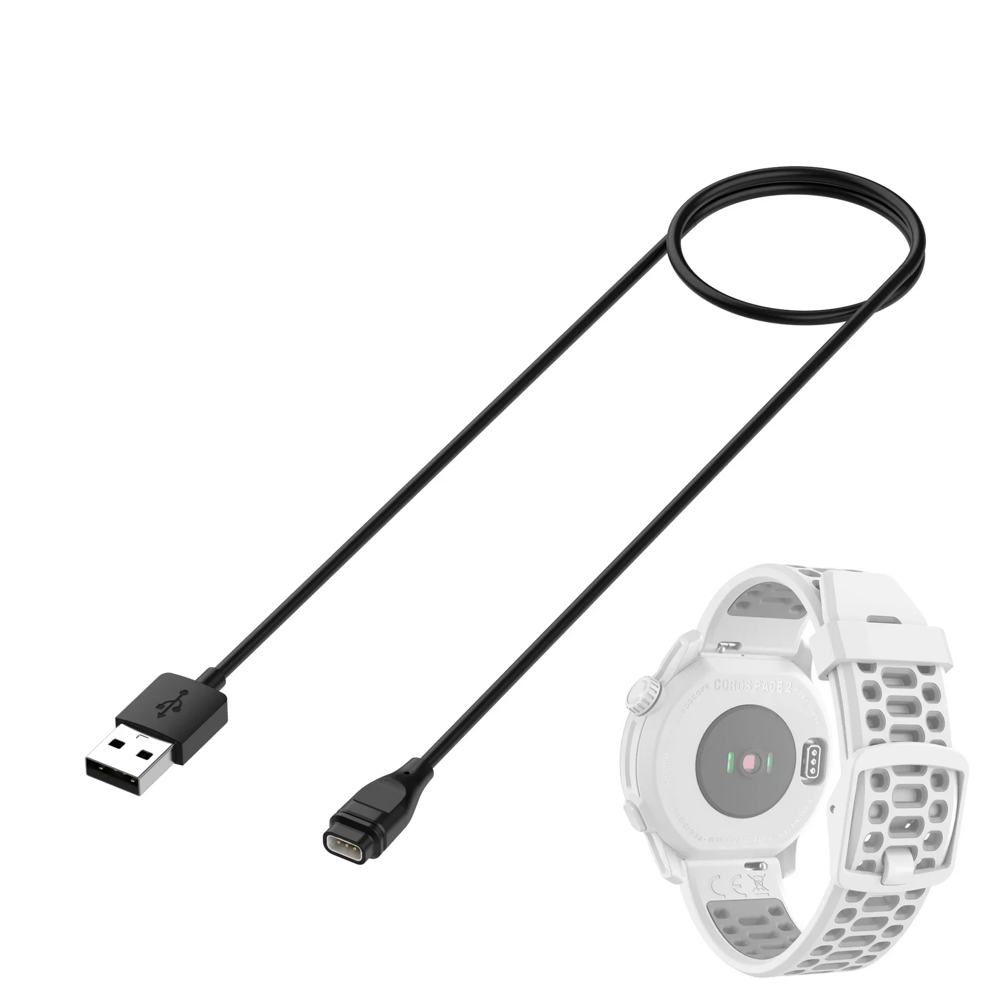 Dock Charger Adapter For Coros PACE 3/2/APEX 2 Pro 46mm 42mm/Pro VERTIX 2 Smart Watch USB Charging Cable Power Charge Wire