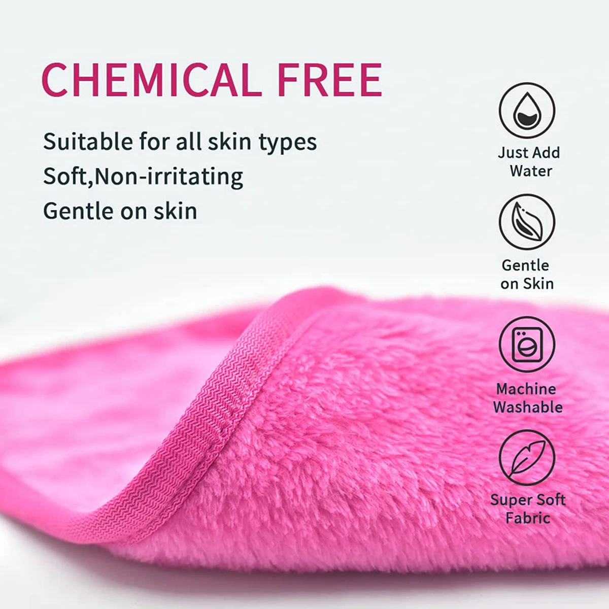 1Pcs Reusable Makeup Remover Towels Microfibre Face Cleaning Cloth Washable Make Up Face Towel Wipes Women Skincare Beauty Tools