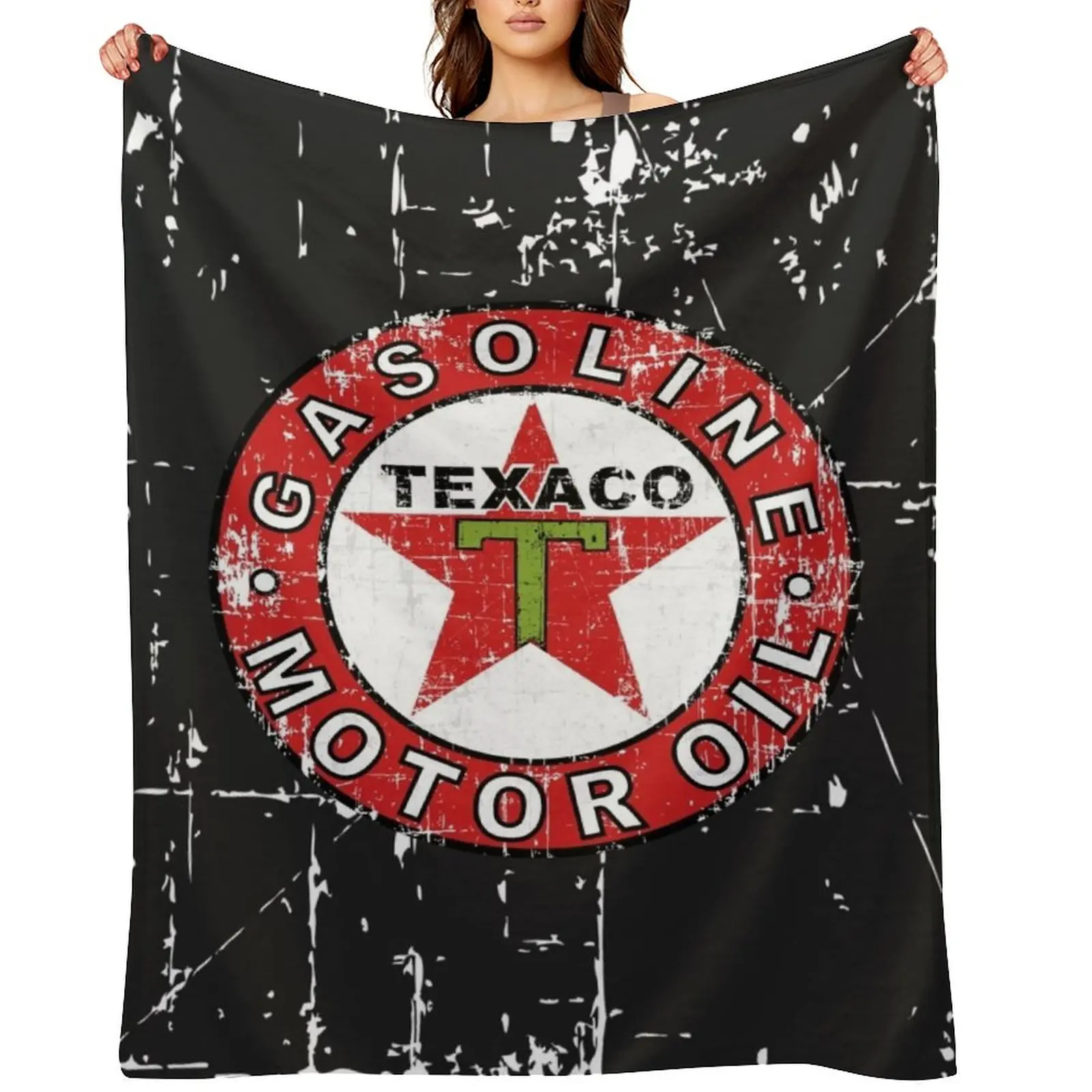 

Texaco Tea Vintage Scratch Throw Blanket for babies Quilt Flannel Decorative Sofas Blankets