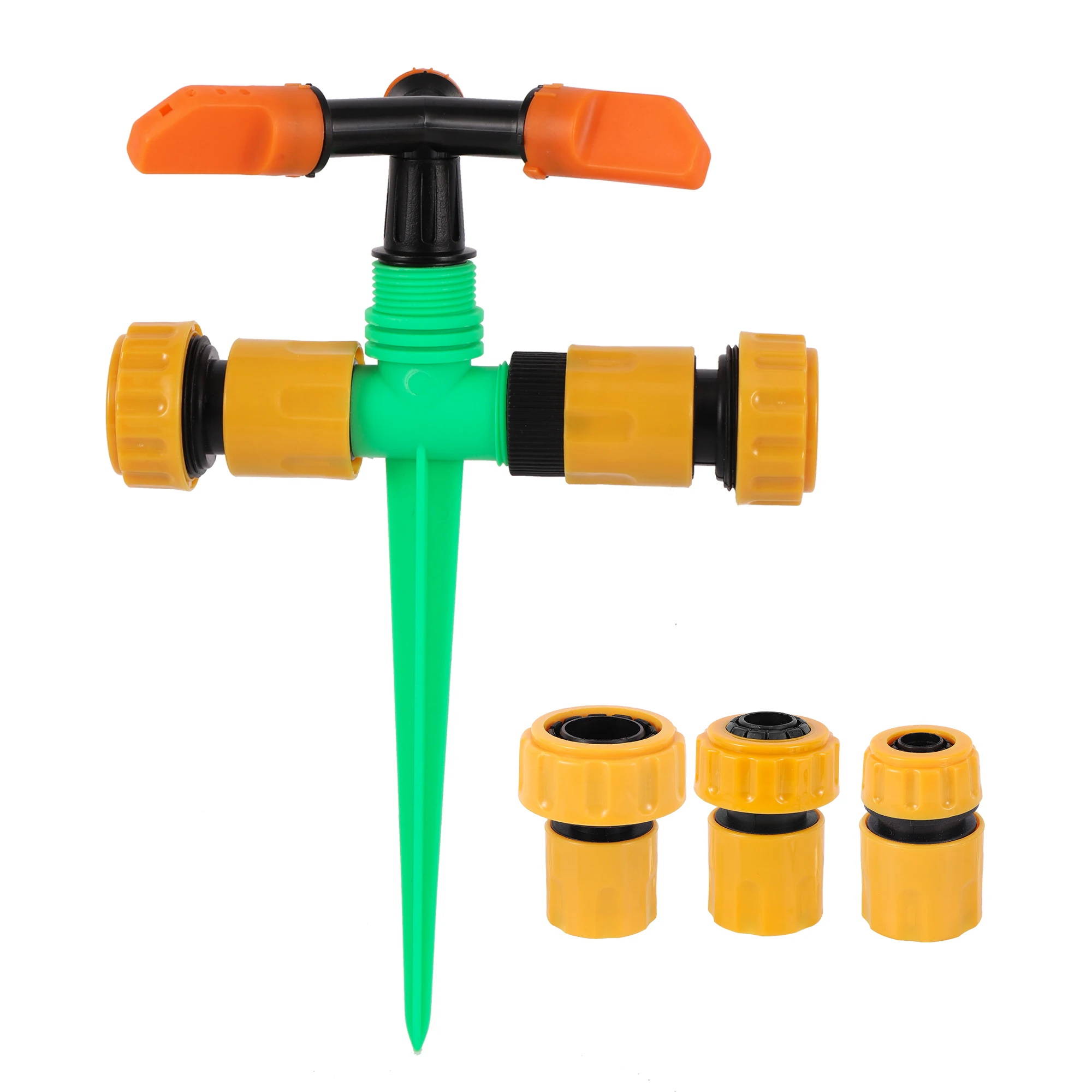 

360 Degree Rotating Sprinkler 1/2" 3/4" Bracket Quick Connector Garden Lawn Sprinkler Irrigation Sprinkle