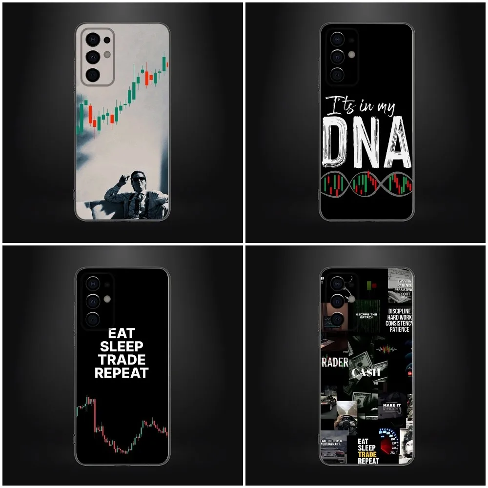 

Day Trading Day Trader Phone Case For Samsung Galaxy A13,A21s,A22,A31,A32,A52,A53,A71,A80, Soft Black Cover