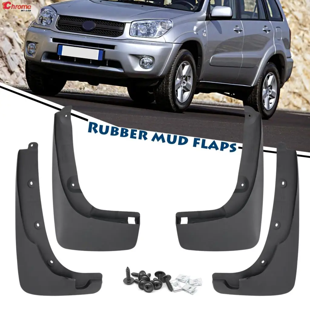 4x Set For Toyota RAV4 XA20 Front Rear Fender Mud Flaps Guard Splash Mudguards Mudflaps Car Accessories 2001 2002 2003 2004 2005