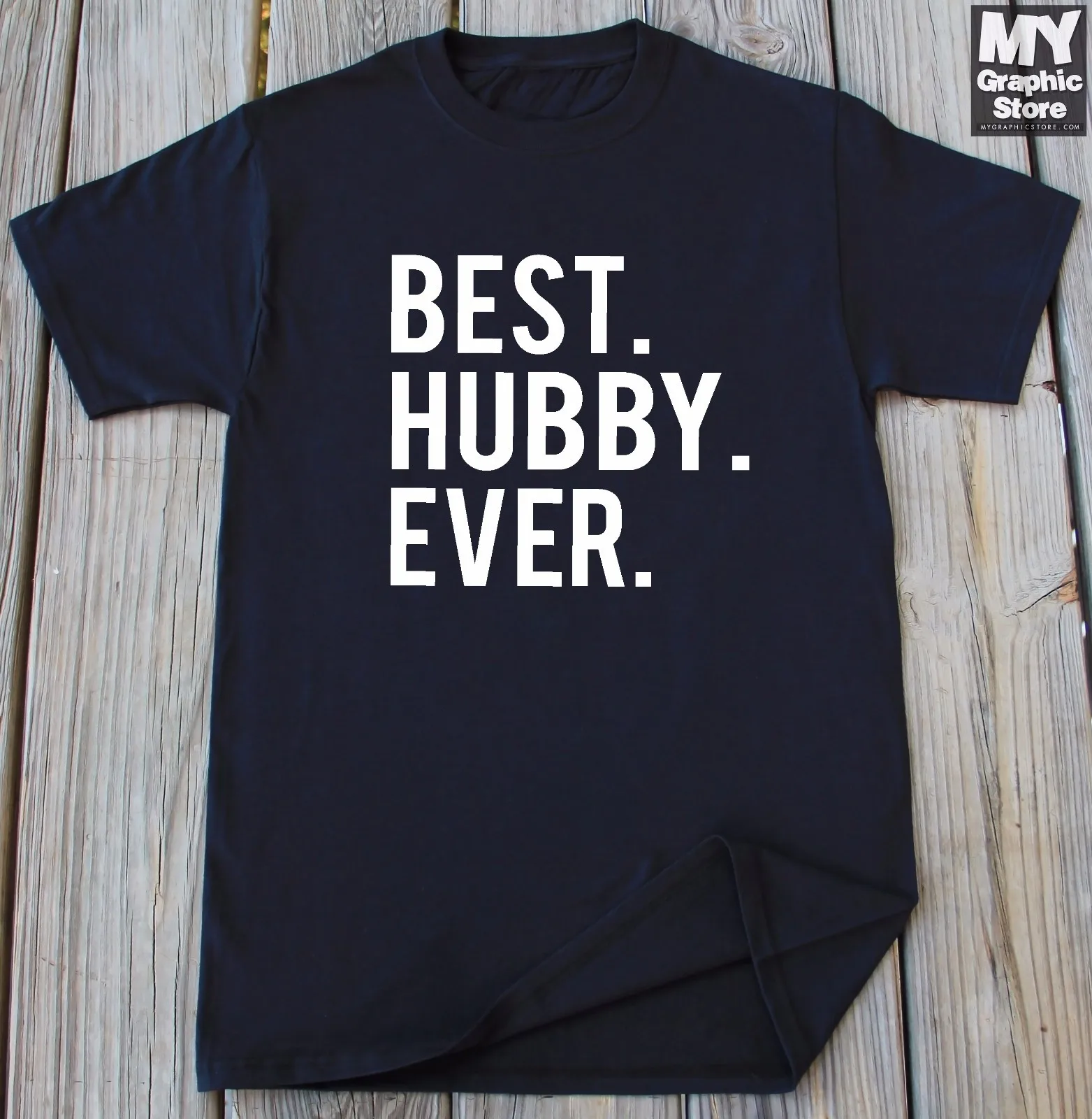 Лучшая футболка Hubby Ever на день отца, рождественский подарок на день рождения для мужа, футболка с шуткой.