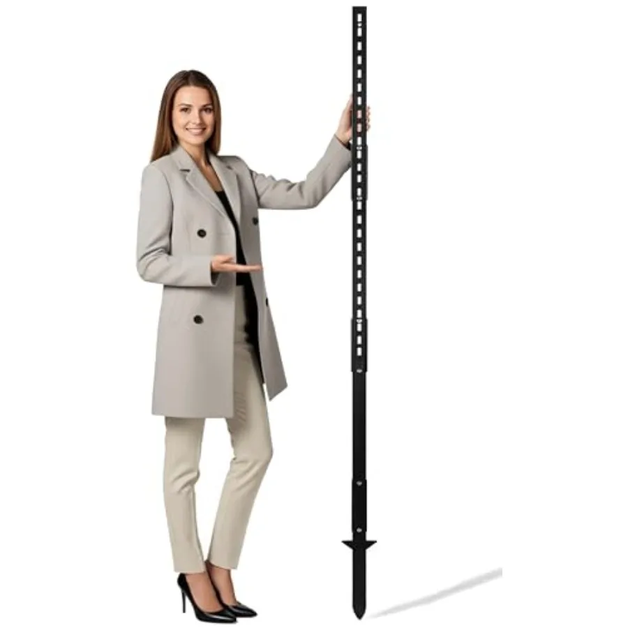 

Металлические опоры для вывесок на 6 футов (72 дюйма), сверхпрочные, регулируемые, с отверстиями для крепления, для улицы, газона, мероприятий, парков