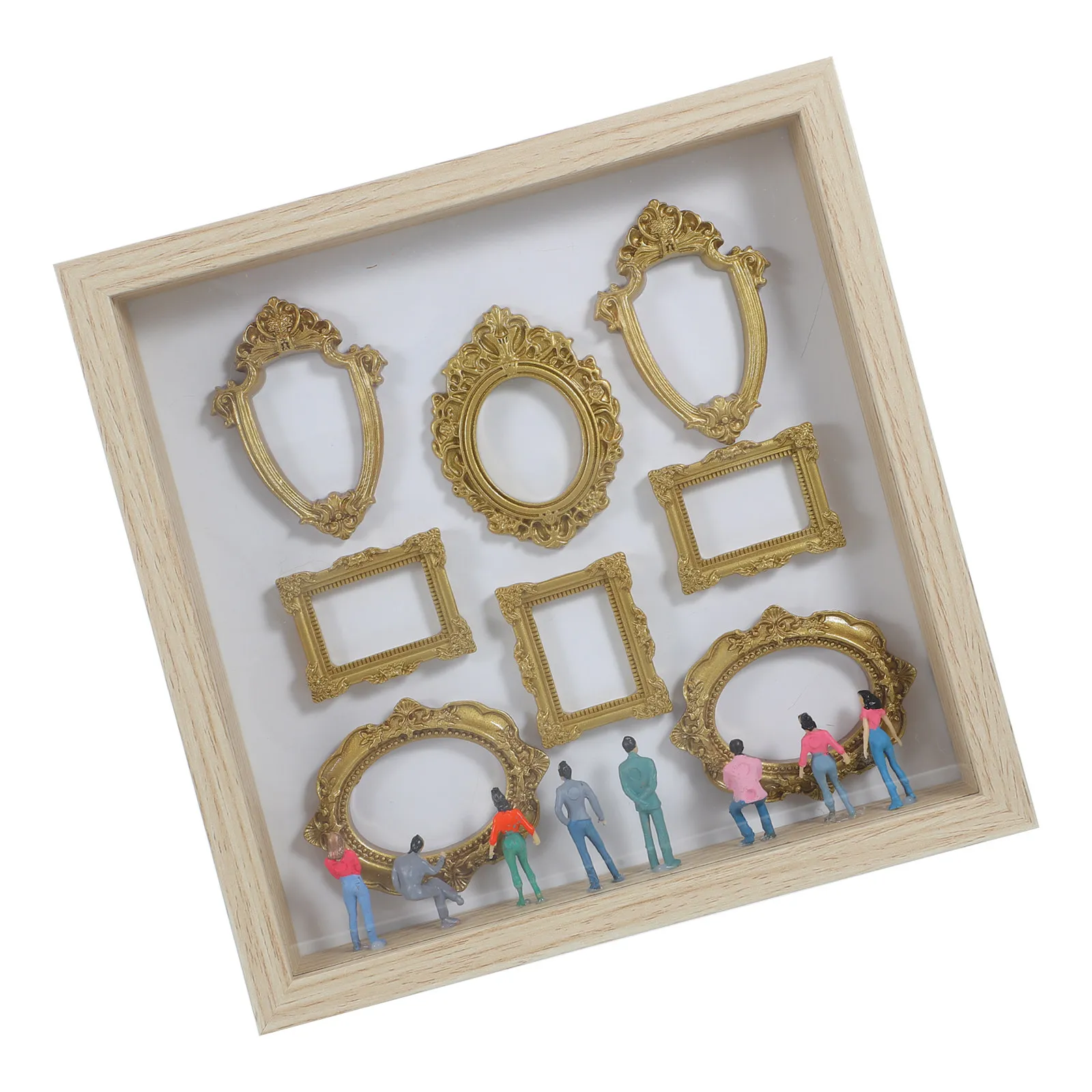 kit-fai-da-te-per-cornice-silhouette-box-dorata-in-legno-micro-shadow-box-per-esposizione-di-ricordi-piccole-cornici-per-foto