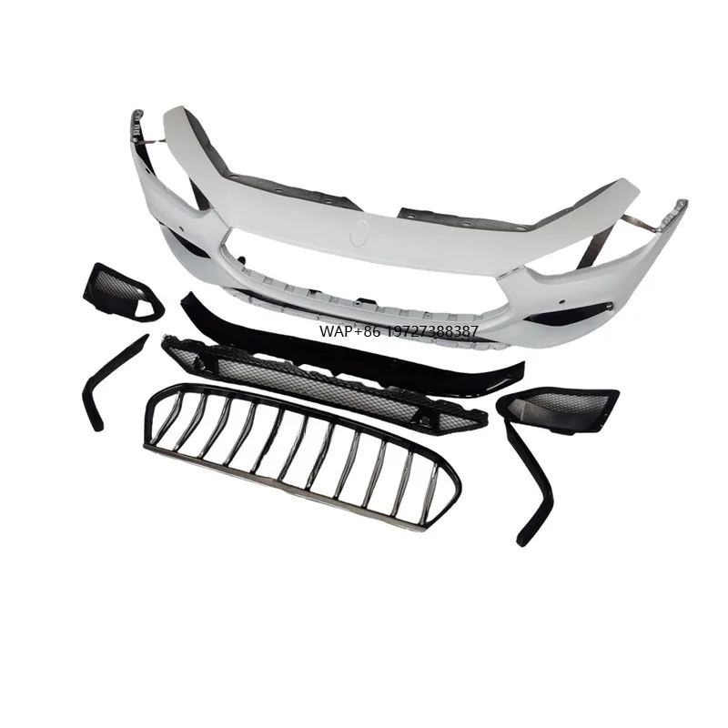 

High Quality PP Material GTS Style Body Kit Front Bumper With Front Grill for Ghibli