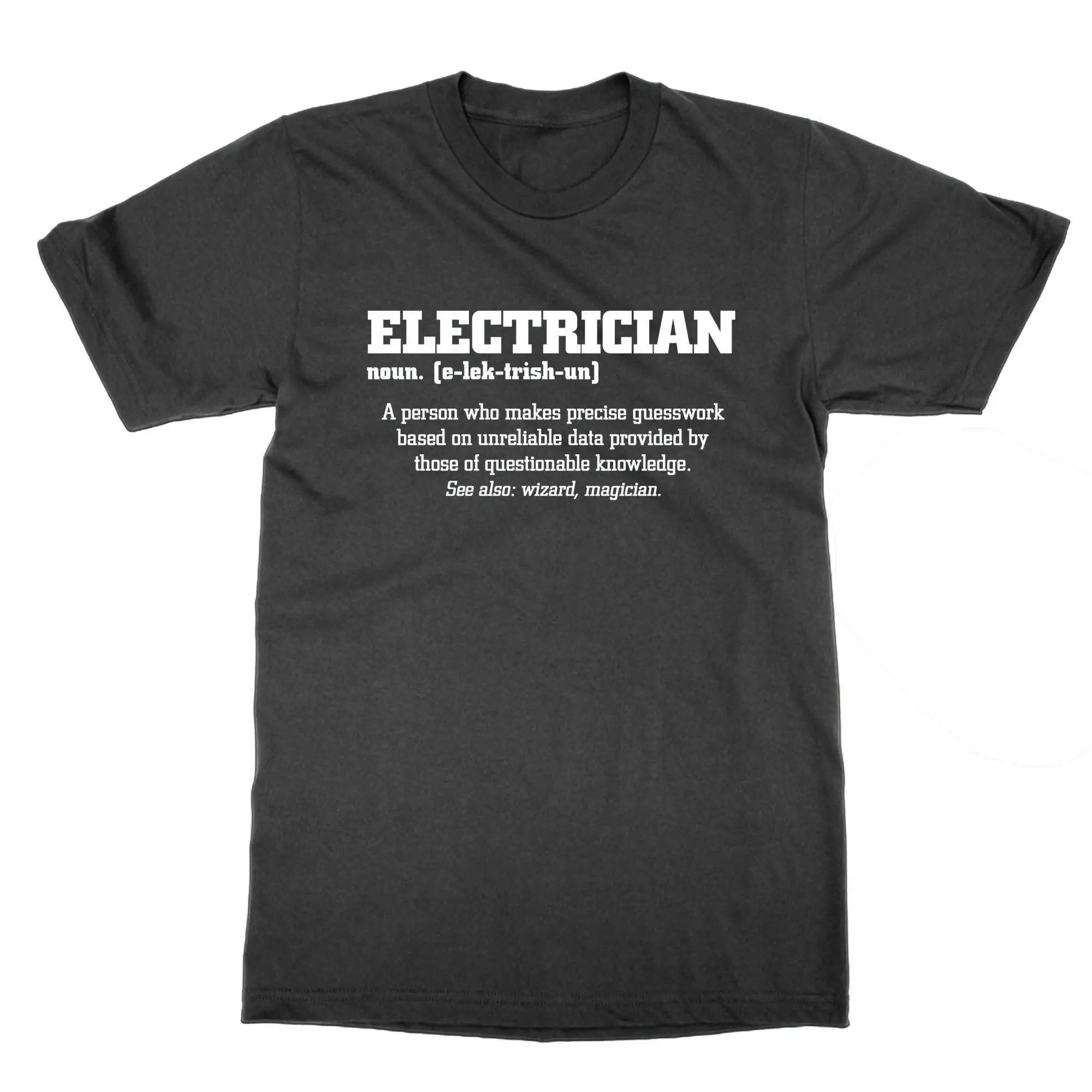 Electrician definition T Shirt sparky job worker gift for of an