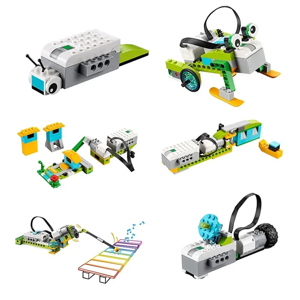 Kit di mattoni elettronici per Robot di programmazione fai-da-te compatibile con legoeds WE-DO 2.0 45300 Building Blocks giocattolo per regali educativi ad alta tecnologia