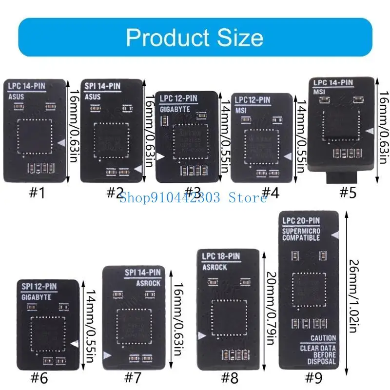 L4MD RELIVERY TPM MODULE ADAPTER PCB 14PIN/ 12PIN 18PIN 20PIN ENTERY