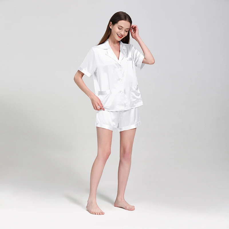 22 Momme Summer Short Silk Pajamas Set