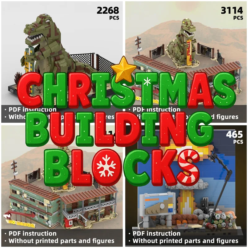 

Фоллоут! 3D модель динозавра, игрушечные строительные блоки - огромный тираннозавр рекс и сцены, игрушки «сделай сам» для любителей динозавров