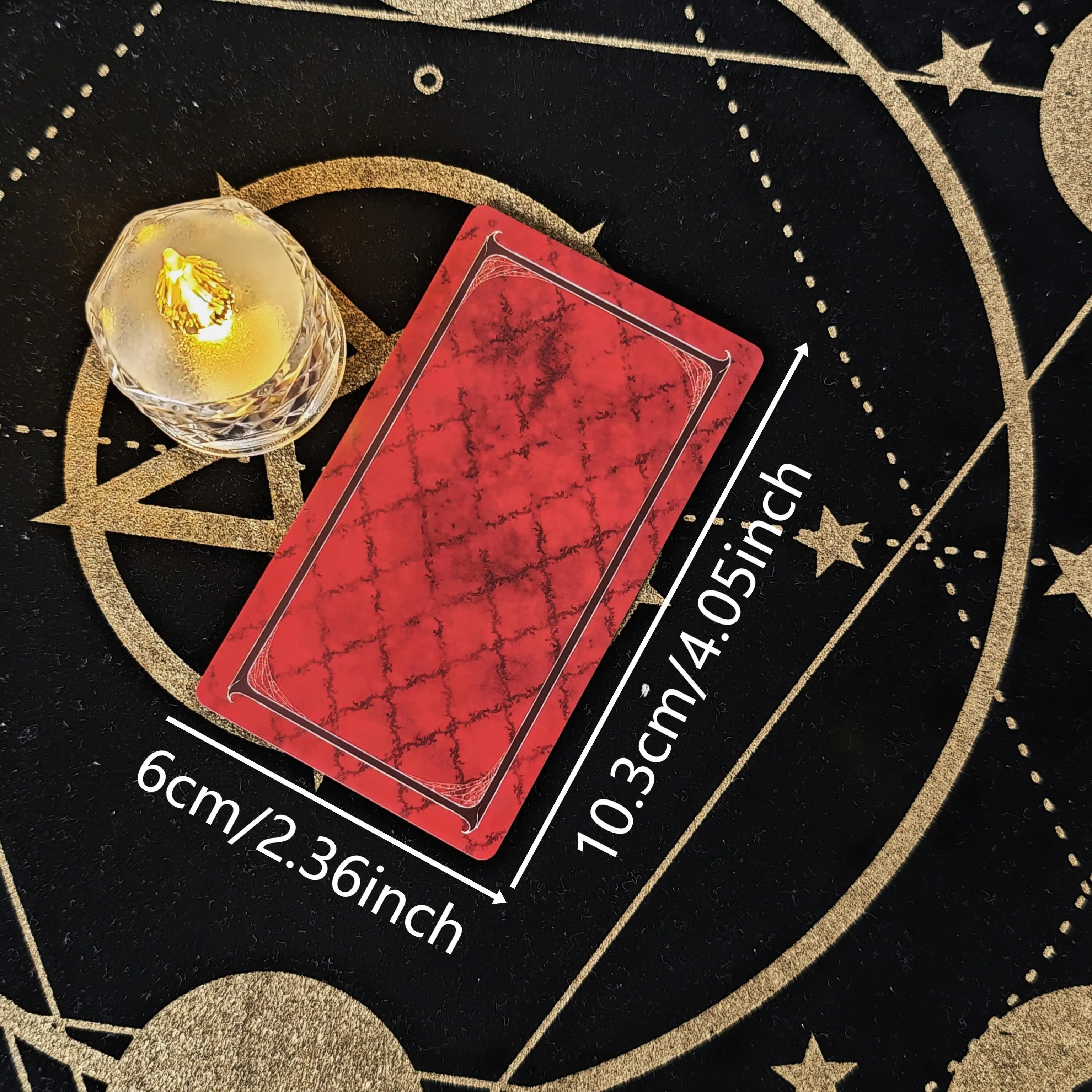 Horror Tarot Deck Card Game Full English Fortune Divination Tarot Cards For Beginner ,Suitable For Family Gathering Board Game