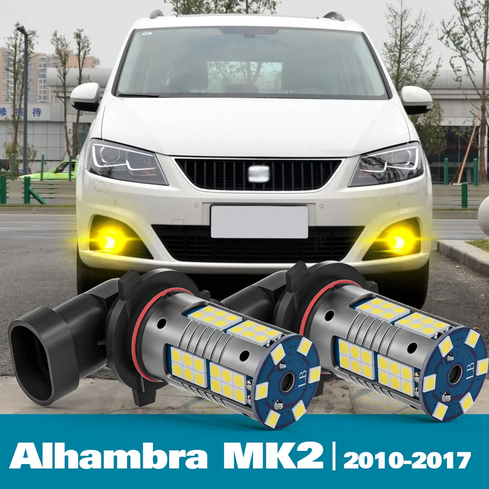 

2pcs LED Front Fog Light For Seat Alhambra MK2 Accessories 2010-2017 2011 2012 2013 2014 2015 2016