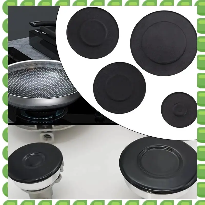 

A04V 4 Pcs Cooker Hob Gas Burner Cap 55Mm 75Mm 100Mm For Oven Gas Hob Burner Crown Flame Cap Kitchen Accessories