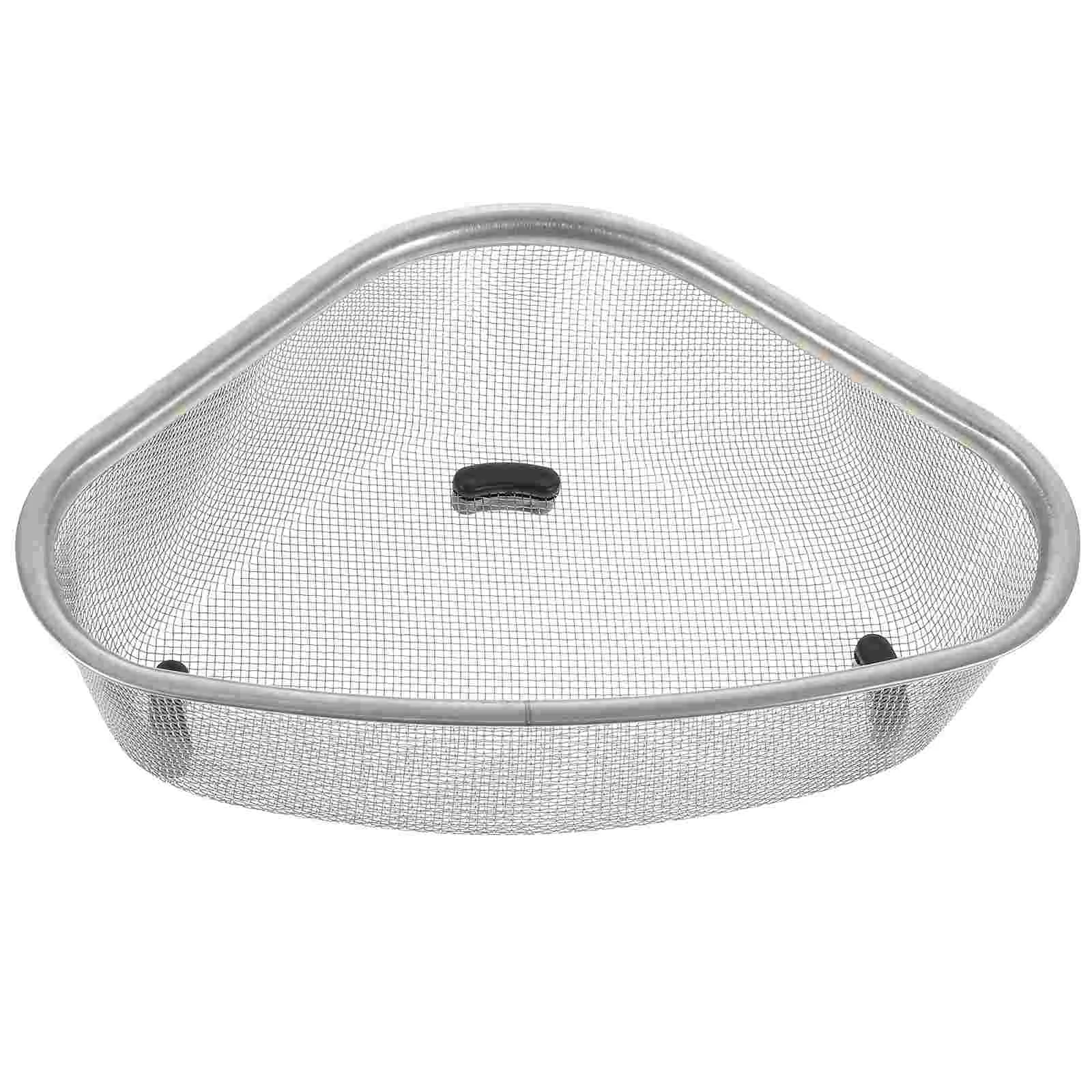 

Sink Drainer Basket Kitchen Triangle Draining Corner Strainer Strainers for Stainless Steel