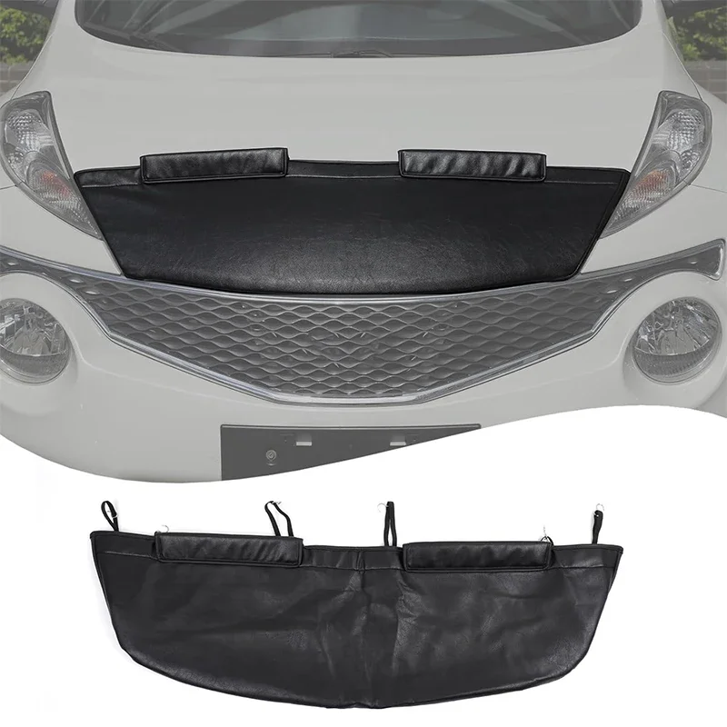 Leather Front Hood Cover Engine End Bra Protector Cover Front Hood Cover For 2011-2019 Nissan JUKE Infiniti ESQ Accessories