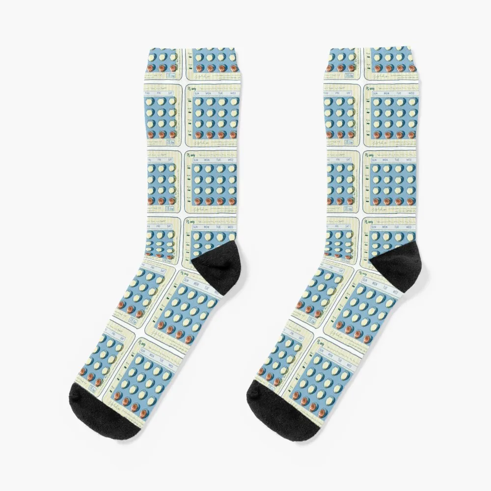 The pill Birth Control graphic Socks Climbing men cotton high quality hockey Women Socks Men's