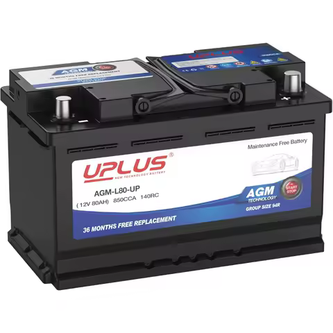 BCI Group 94R Car Battery AGM-L80-UP Maintenance Free 12V 80Ah Premium AGM Batteries H7 L4 Automotive Battery 850CCA 140R