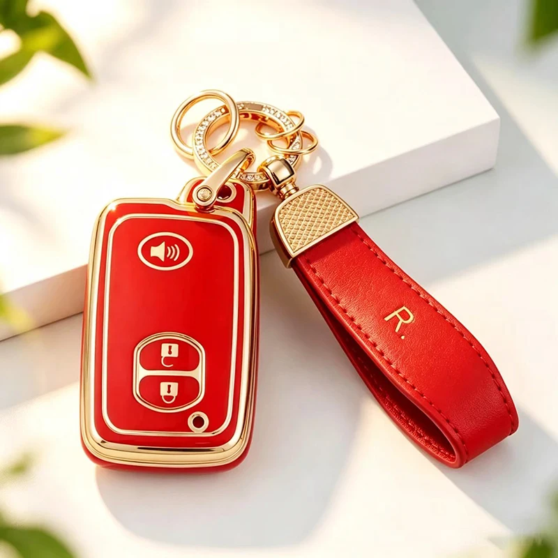 3 Buttons TPU Car Key Case Cover for Toyota Land Cruiser Prado Kluger Mark X Subaru Foreste XV Camry Crown Majesta Highlander