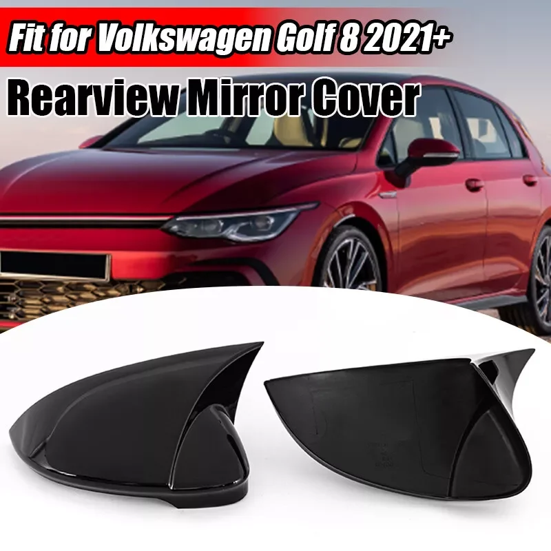 For VW Volkswagen Golf 8 MK8 GTE GTD GTI R-Line 2020-2022 Side Mirror Cover Caps Auto Accessories 2X Rearview Mirror Cover Trim