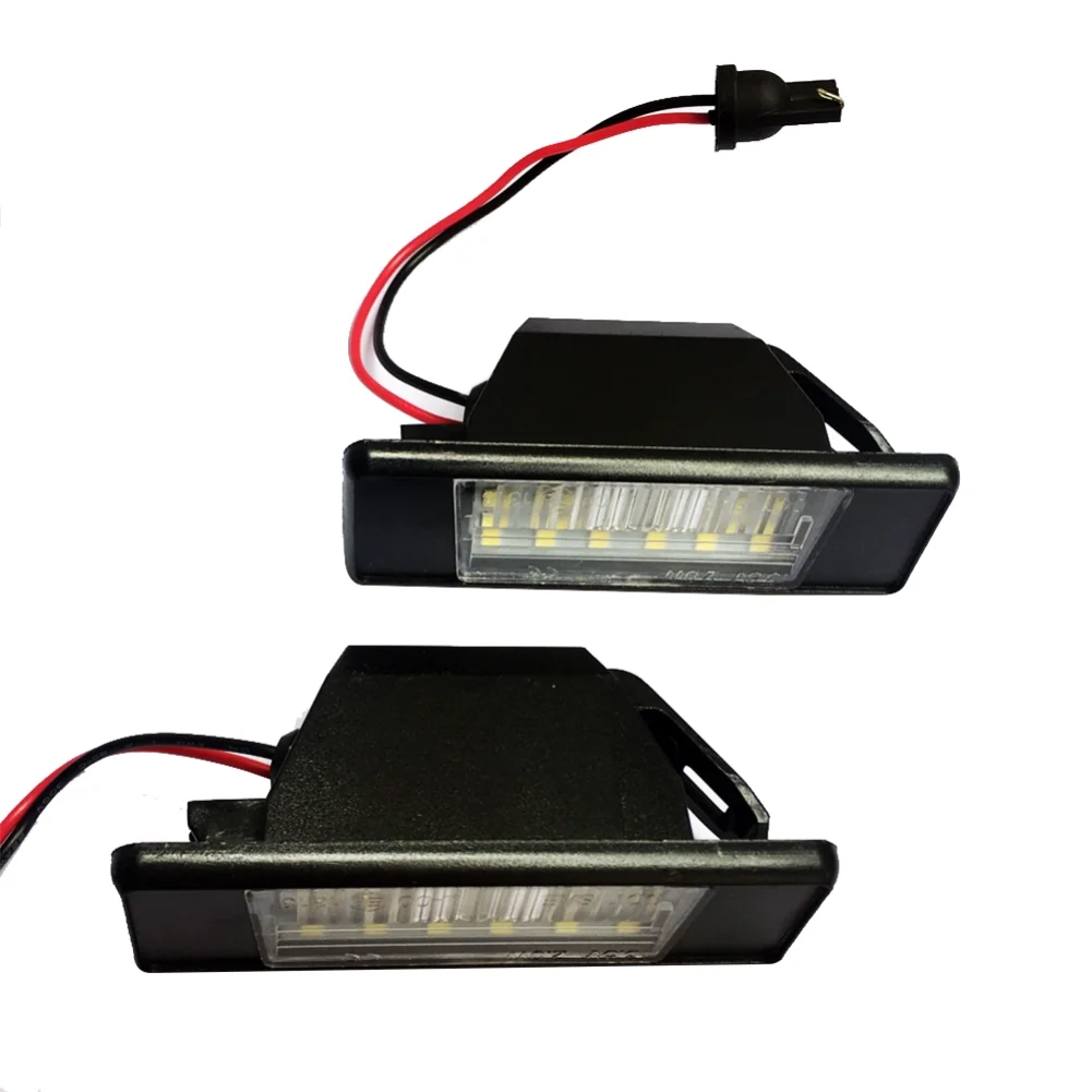 

1/2pcs 12V LED License Plate Light White for Nissan Qashqai J10 J11 2007 2008 2009 2010 2011 2012 2013 2014 2015 2016 2017 2018