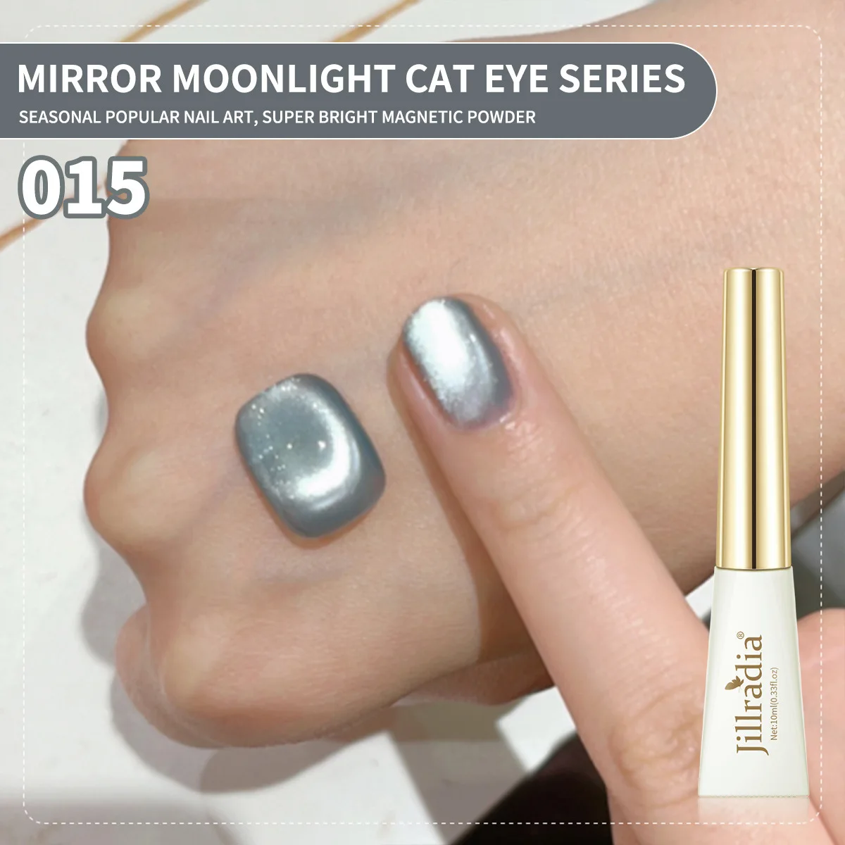 10ml Cat Eyes Gel Polish Mirror Porcelain White Magnetic Gel Polish Professional Semi-permanent Enamels Nail Art