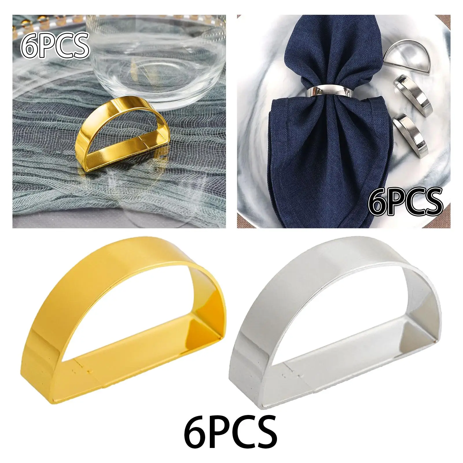 

Sleek Metal Napkin Rings Collection for Sophisticated Table Settings