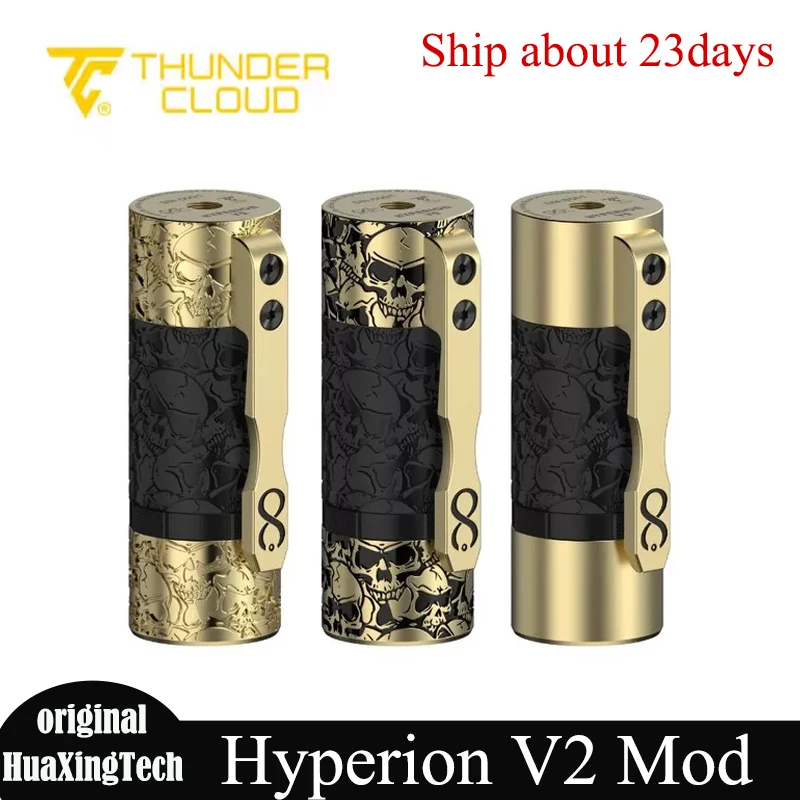 Originele mechanische mod ThunderCloud X Infinite Modz Hyperion V2 Mech Mod door enkele 18650/21700 afsluitbare schakelaar E-sigaretten Mod