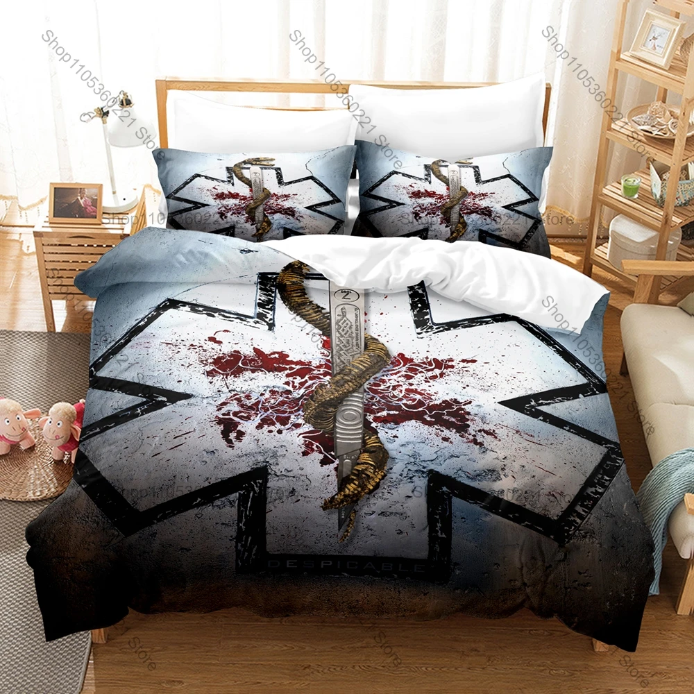 CARCASS British Grind Death Metal Band Surgical Steel Skull Logo 3D Print Bedding Set Duvet Cover + 2 Pillowcases Bed Linen